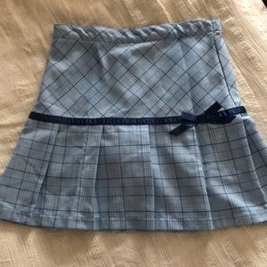 Girls “Girl Connection” Blue Plaid Skort